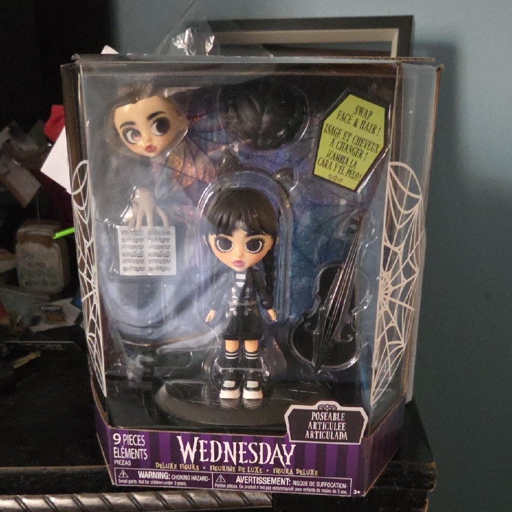 Wednesday Poseable Doll with Accessories